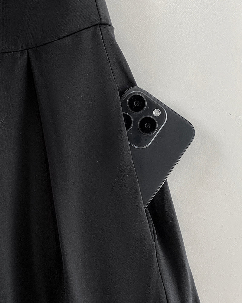 Metal Ring Decor Off Shoulder Ruched High Waist Jumpsuit Casual Cinched Waist Wide Leg Jumpsuit